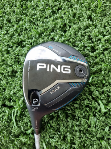 PING G440 MAX #3 Fairway 15 Deg Stiff (Ex Demo) LEFT