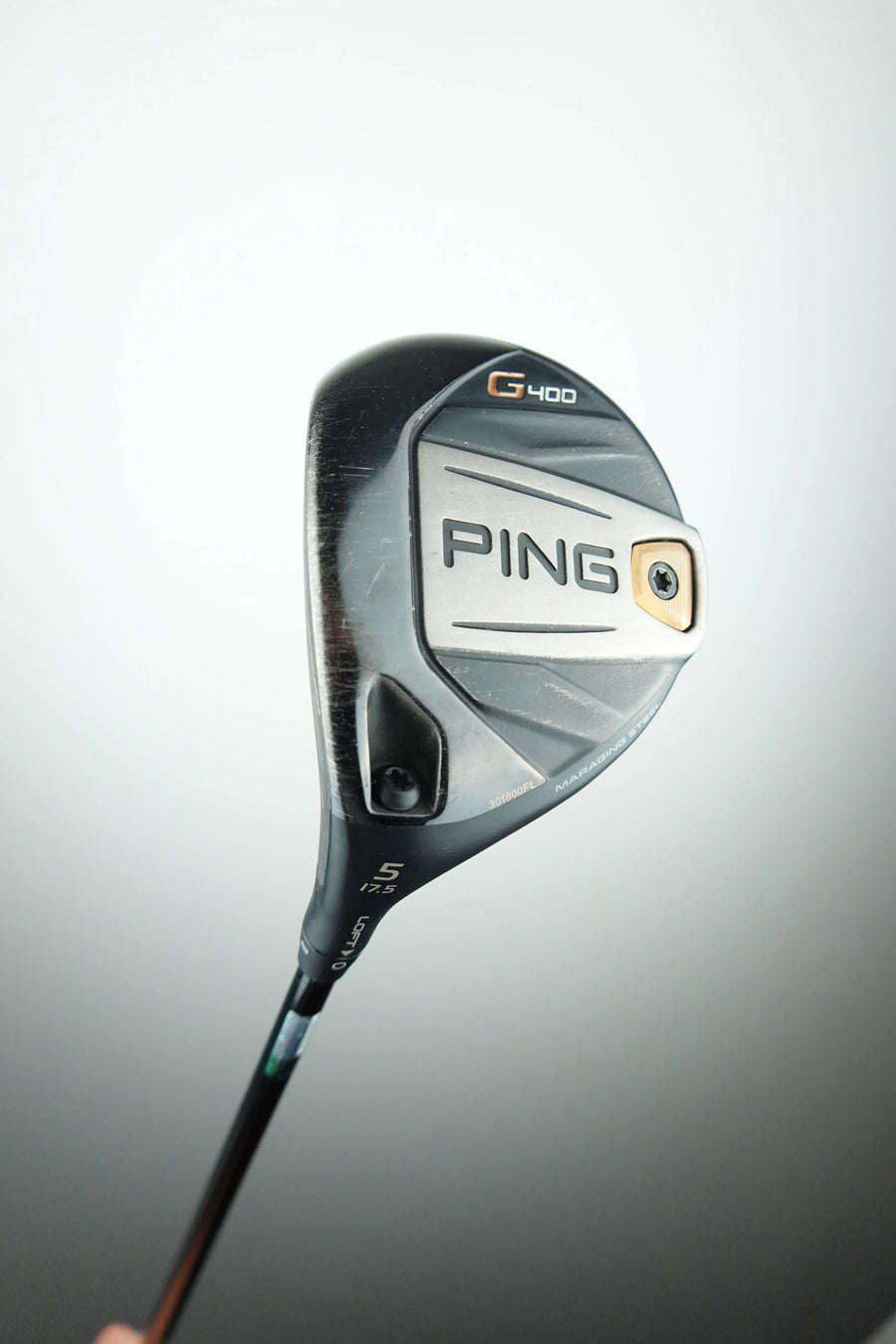 Used PING G400 5W Fairway Wood - 17.5 Degree - Extra Stiff Flex - Left Hand - Diamana 70X Shaft PING