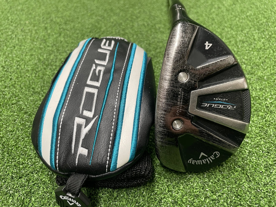 2018 Callaway Rogue Star 20° 4 Hybrid With Headcover - clubface