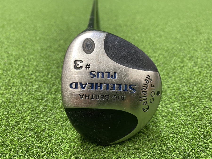 2000 Callaway Big Bertha Steelhead Plus #3 Fairway 15° Stiff (USED) - clubface