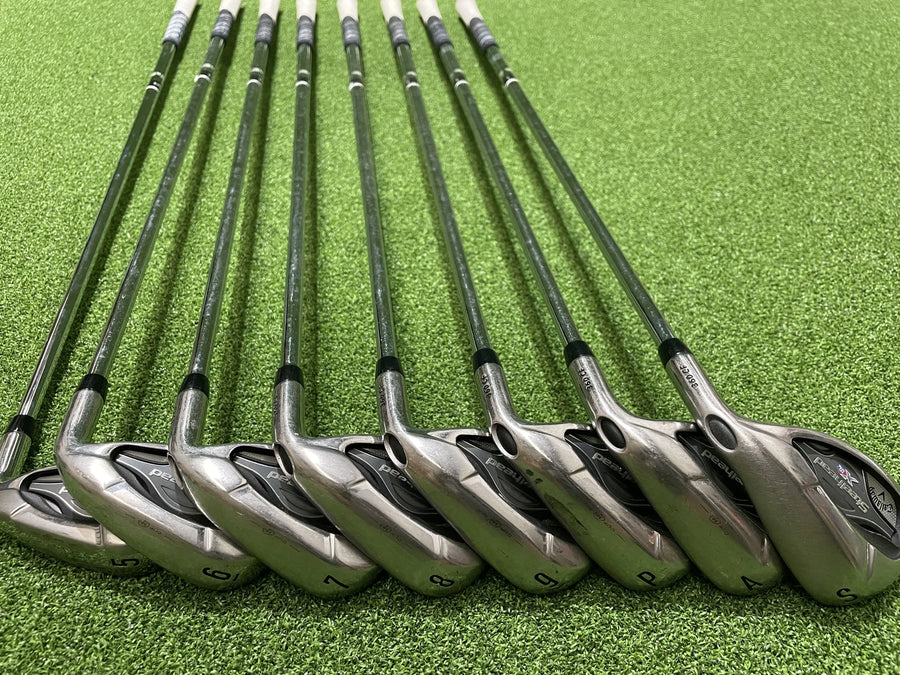 2016 Callaway Steelhead XR 5-9, PW, AW, SW Iron Set (USED) - full set view