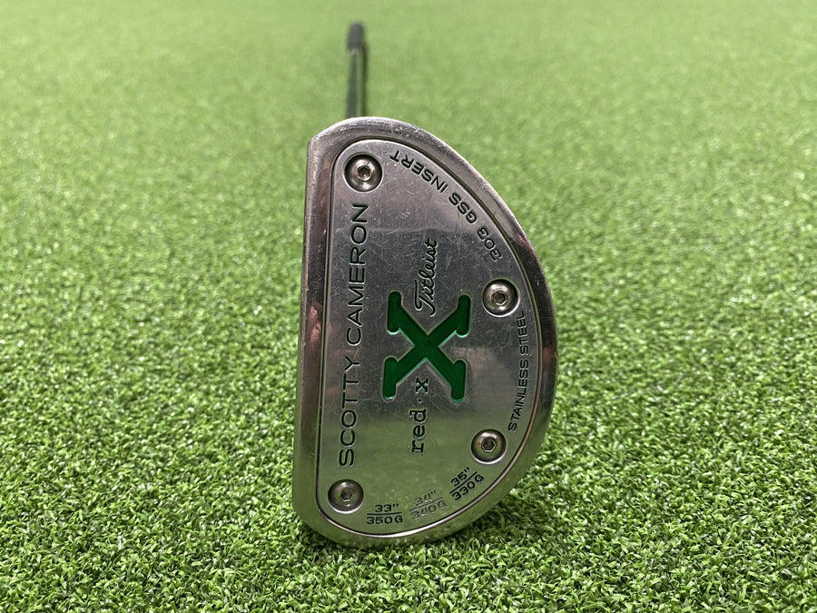 2004 Scotty Cameron Red X2 34" Putter (USED) - face view