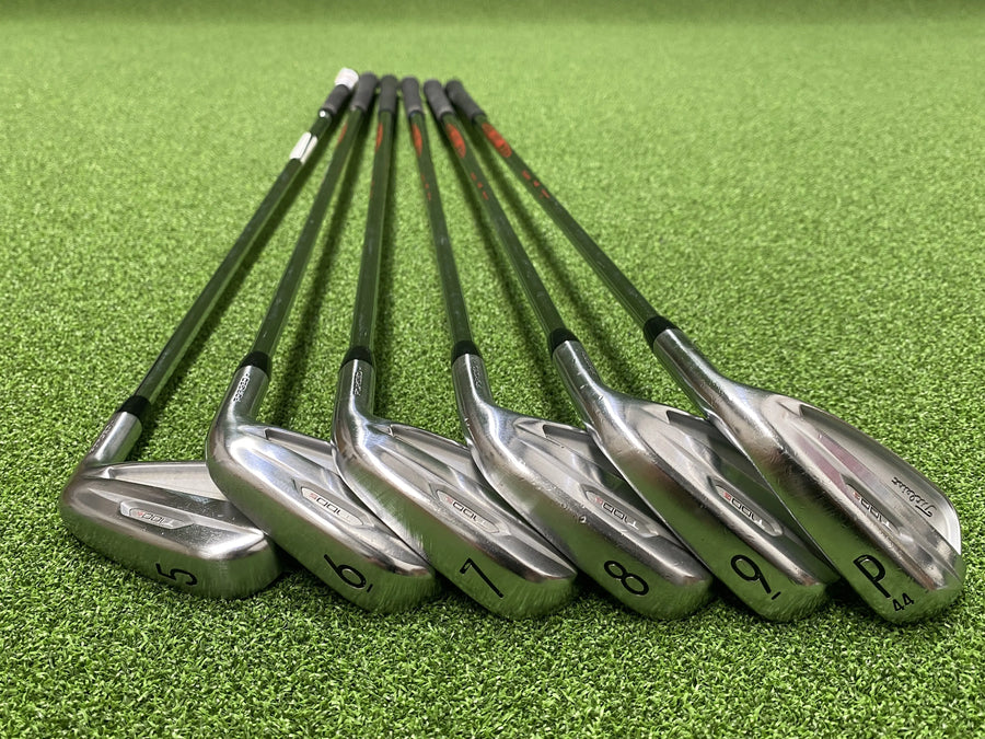 Titleist T100s Iron Set 5-PW Stiff (USED) - front view