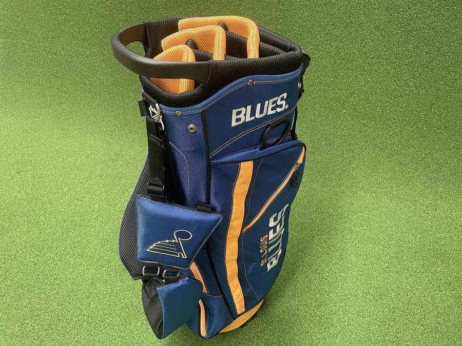 ST. Louis Blues 14-Way Stand Bag (LIKE NEW) - front view