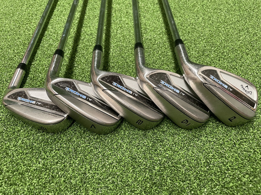 2024 Callaway Paradym Ai Smoke 6-9, PW Iron Set - clubface