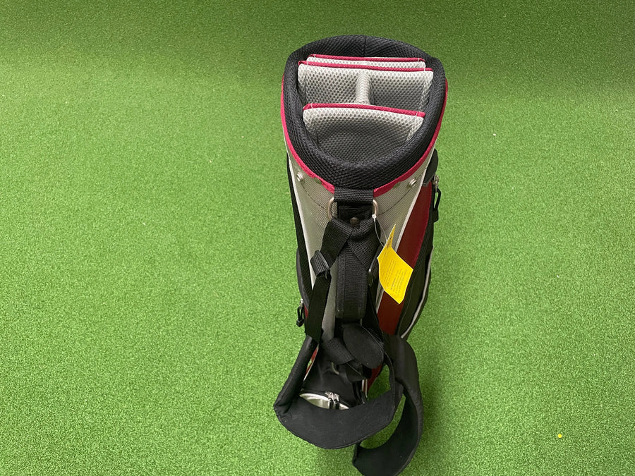King Par 6-Way Stand Bag With Raincover (LIKE NEW) - side view