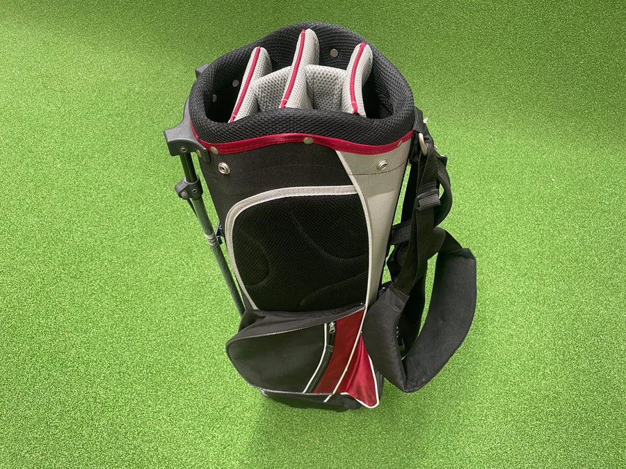 King Par 6-Way Stand Bag With Raincover (LIKE NEW) - top divider