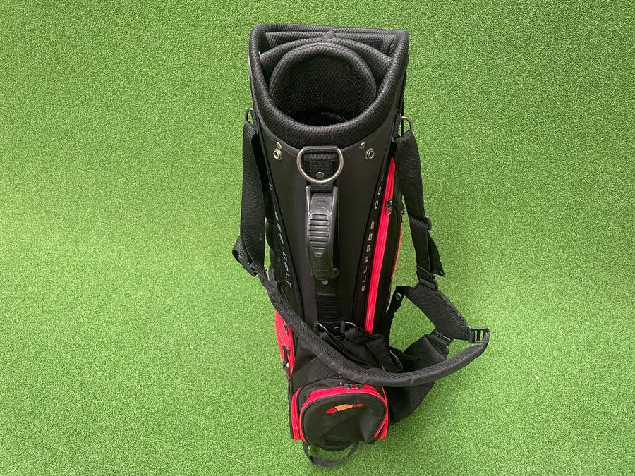Ellesse Black/Red 6-Way Stand Bag (LIKE NEW) - side view