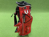 Big Max Dri Lite Seven Red/Black 4-Way Stand Bag with Raincover *Like New*