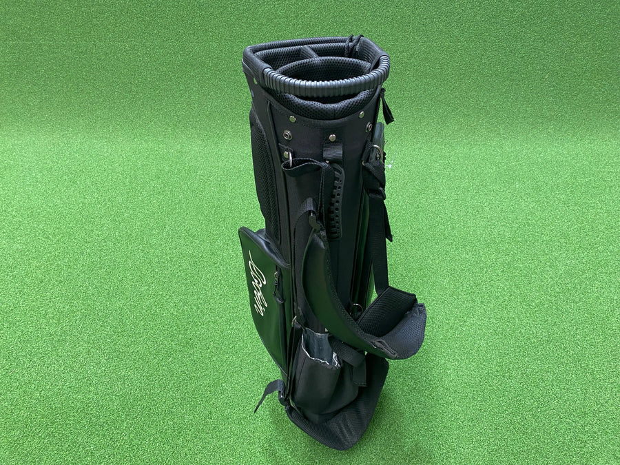 Robin Black Leather 4-Way Stand Bag (LIKE NEW) - side view