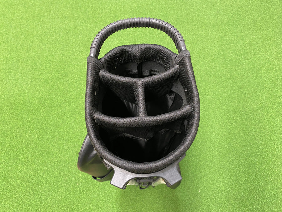 Robin Black Leather 4-Way Stand Bag (LIKE NEW) - back view