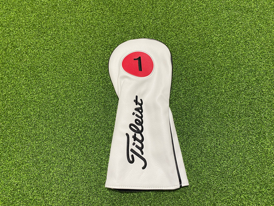 *New* Titleist Numbered Headcovers - White
