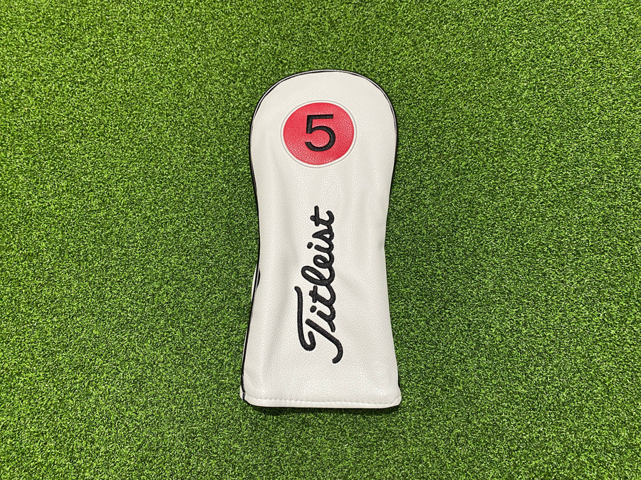 *New* Titleist Numbered Headcovers - White