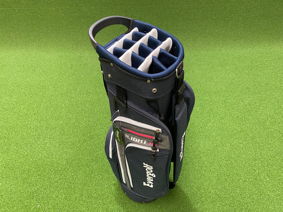 EverGolf 14-Way Navy Cart Bag (USED) - top divider