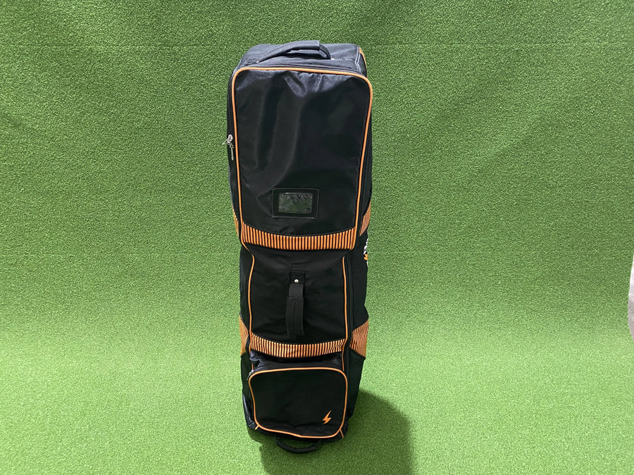 PowerBilt Black/Orange Travel Bag - front view