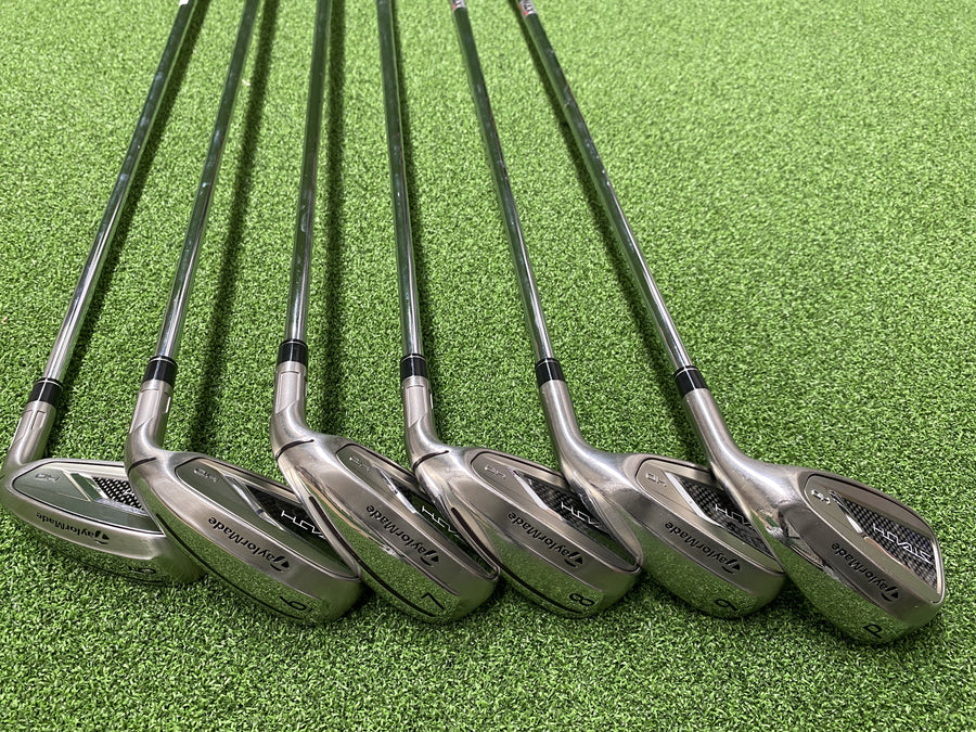 2022 TaylorMade Stealth HD 5-9, Pw Iron Set (USED) - clubface