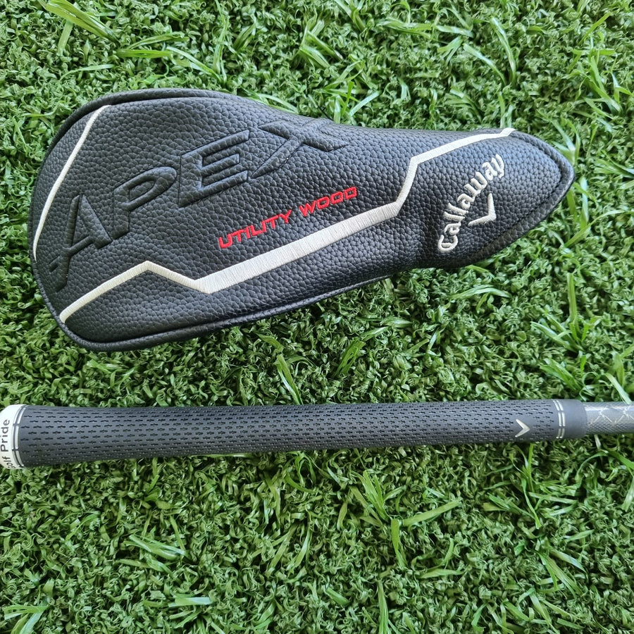 Callaway Apex UW Utility Wood 19° Stiff (NEW) - headcover and grip