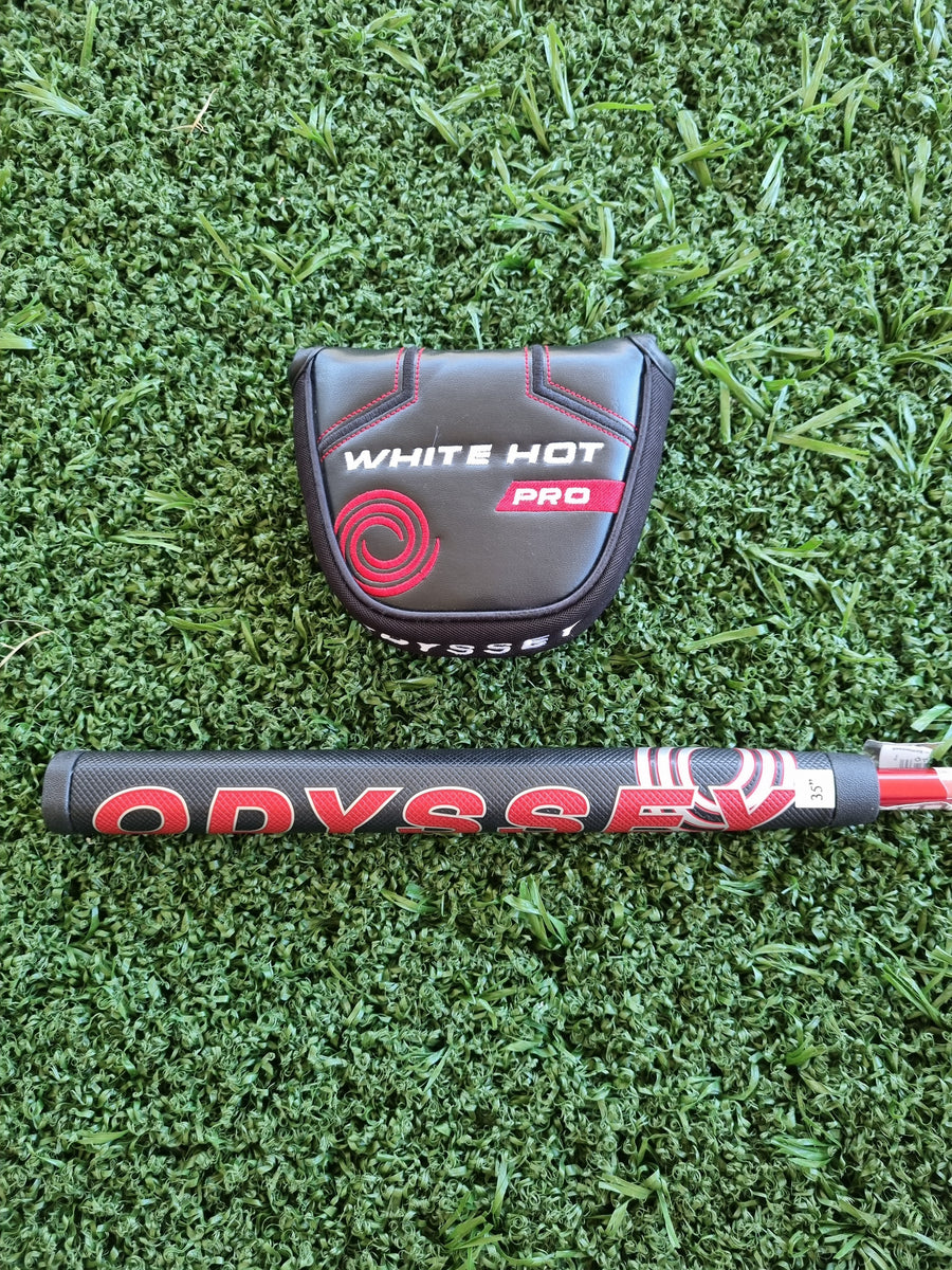 Odyssey White Hot OG 2-Ball Putter Left Hand 35" (NEW) - headcover and grip